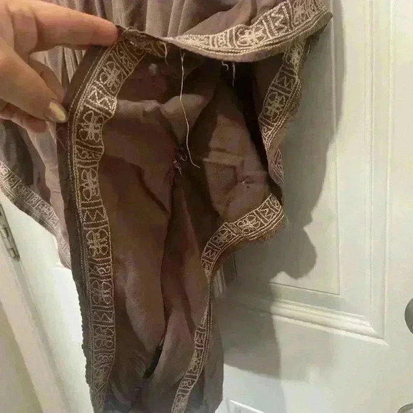 Love Stitch boho butterfly arm blouse embroidered shirt  size large - Picture 3 of 8